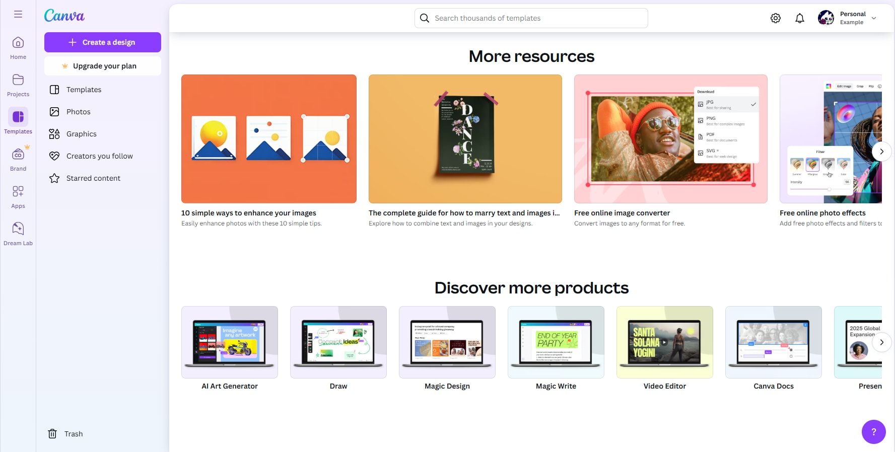 Canva image generator