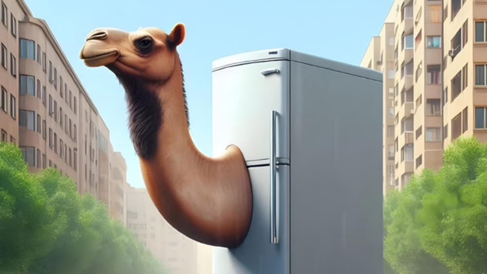 Fridge Camel brainrot meme