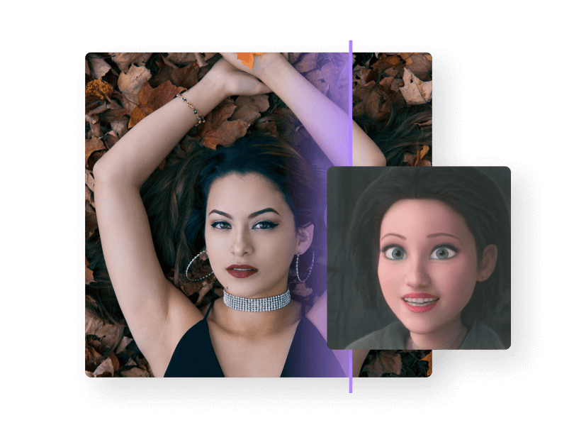 Media.io AI photo to cartoon